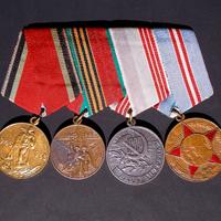 4 medaglie dell'Unione Sovietica