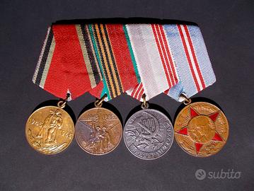 4 medaglie dell'Unione Sovietica