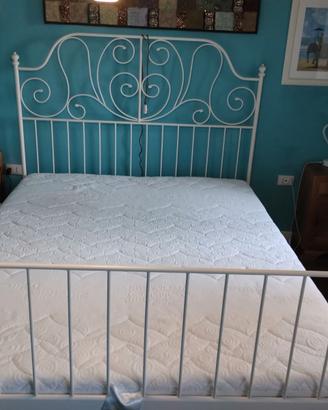 Letto ikea leirvik e materasso wenatex