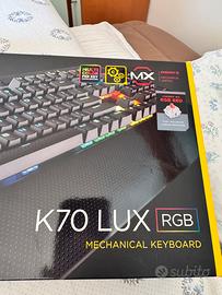Tastiera meccanica corsair k70 lux cherry mx red