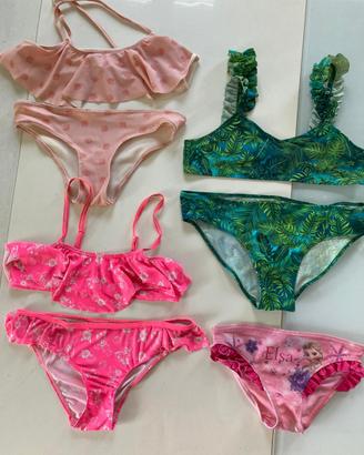 Maxi lotto 12 costumi bambina 3 - 10 anni