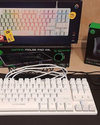 mouse tastiera e tappetino gaming 
