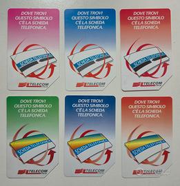 Serie completa schede telefoniche "dove trovi"