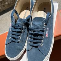 Superga blu 41 in nabuk
