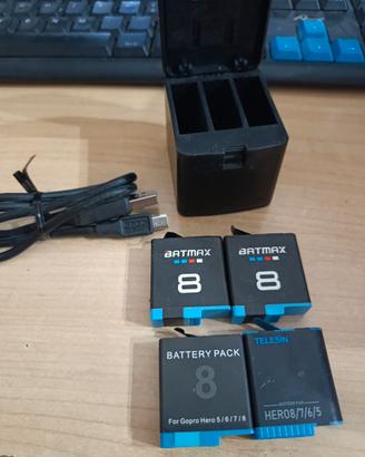 Batterie GoPro + caricatore