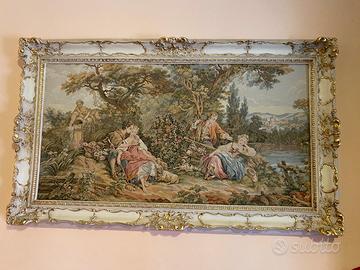 Quadro con splendido arazzo