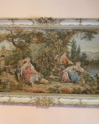 Quadro con splendido arazzo