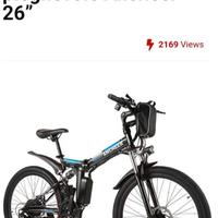 Mountain bike pieghevole 26’’ elettrica