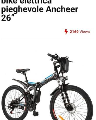 Mountain bike pieghevole 26’’ elettrica