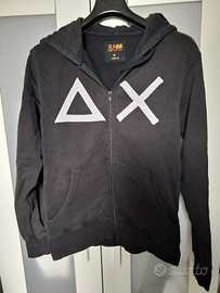 Felpa uomo Sun68 cerniera e cappuccio