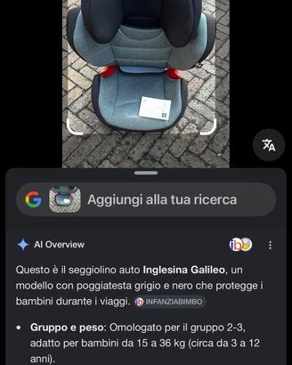 Seggiolino auto