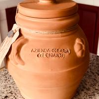 Orcio terracotta, per olio, conserve o biscotti