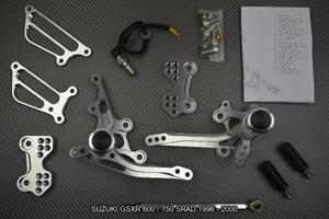 Pedane arretrate SUZUKI GSXR 600 / 750 1996 - 2000