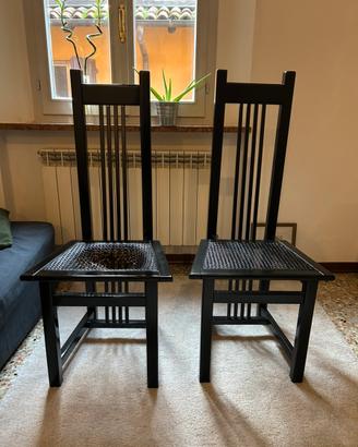 Sedie stile Mackintosh