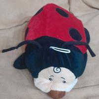 Peluche di coccinella lunga 27 centimetri