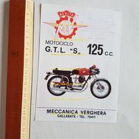 MV AGUSTA GTLS 125 1969 depliant ITALIANO original