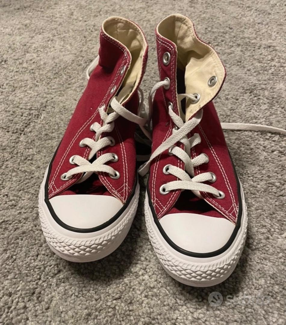 Converse shop velluto bordeaux