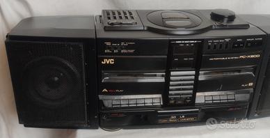 BOOMBOX  VINTAGE  JVC  PORTABLE SYSTEM PC-X500