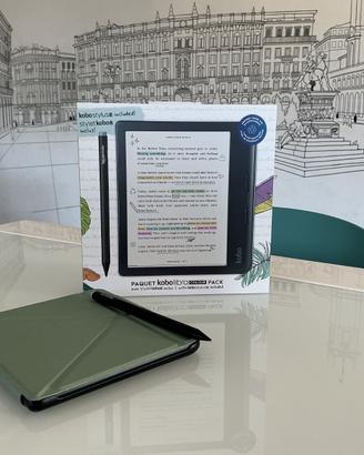 Kobo libra colour + Kobo stylus 2 + Custodia
