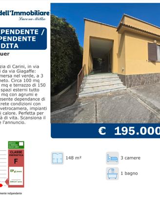 Villetta in dipendente a Carini