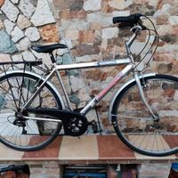 bicicletta city bike cromata alluminio leggera