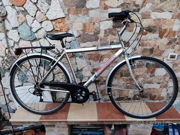 bicicletta city bike cromata alluminio leggera