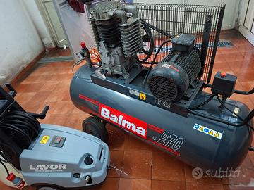 compressore  balma 270 litri Idropulitrice profess
