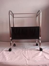 Portariviste anni '60 in Acciaio & pelle