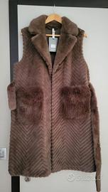 gilet lungo smanicato 