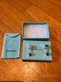 Gemelli Tiffany & Co. cubici in argento