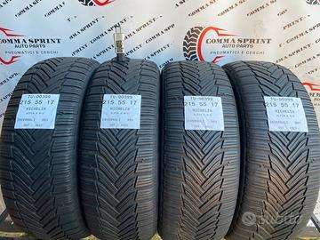 4 PNEUMATICI 215/55 R17 MICHELIN INVERNALI 75%