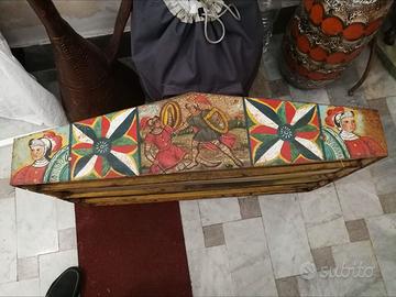 Ripiano decorato in stile carretto siciliano