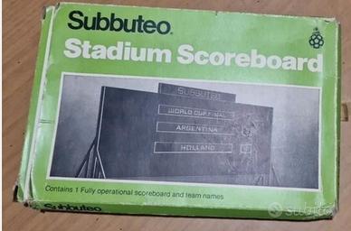 Tabellone Subbuteo - stadium scoreboard