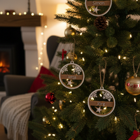 Palline di natale 2D con il tuo nome