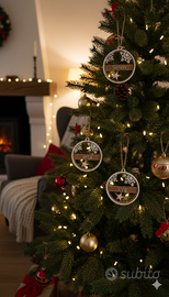 Palline di natale 2D con il tuo nome