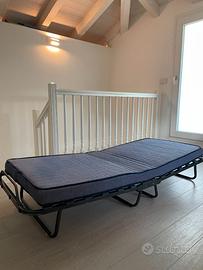Letto Brandina Pieghevole a Doghe con Materasso