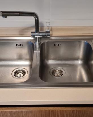 Lavello doppia vasca con gocciolatoio a dx