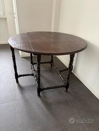 Tavolo tondo a goccia pieghevole diametro 120 cm