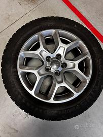 4 gomme complete di cerchi in lega Jeep Renegade