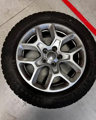 4 gomme complete di cerchi in lega Jeep Renegade
