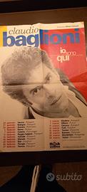 POSTER ORIGINALE CONCERTO CLAUDIO BAGLIONI