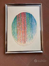 Piero Dorazio - acquerello su carta (1982)