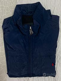 Giacca blu leggera impermeabile uomo