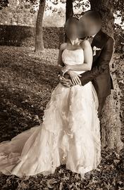 Vestito da sposa taglia S 40-42  di sartoria.