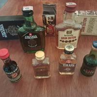 Lotto bottiglie mignon liquori