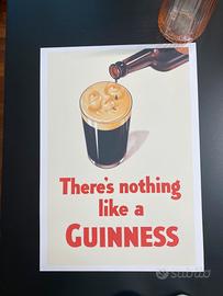 Poster birra Guinness Pub irlandese quadro bar