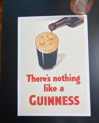 Poster birra Guinness Pub irlandese quadro bar