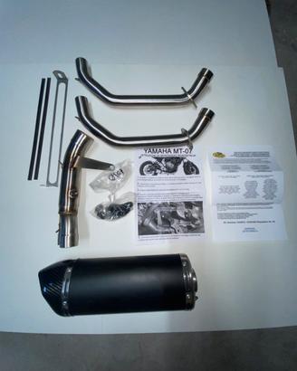 Scarico Ovale INOX BLACK MT07 dal 2014/2020