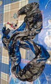 sciarpa pashmina foulard con inserto collana