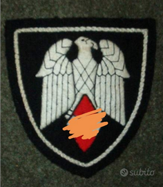 Raro Originale Scudetto tedesco HJ Hitlerjunged